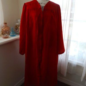 Oak Hall Unisex Red Graduation Gown   5'9"-5'11"
